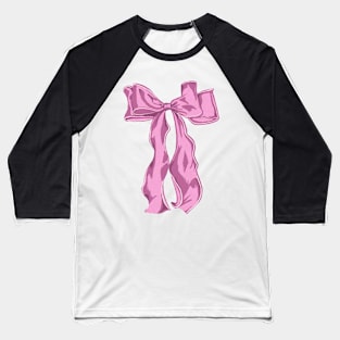 Pretty Pink Bow Baseball T-Shirt